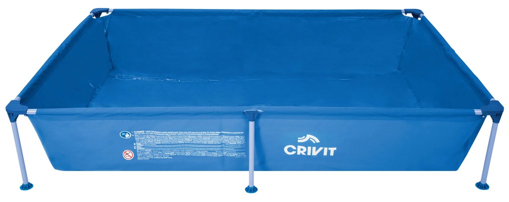 CRIVIT Bazén Metal-Frame, 228 x 159 x 42 cm  (100347608)