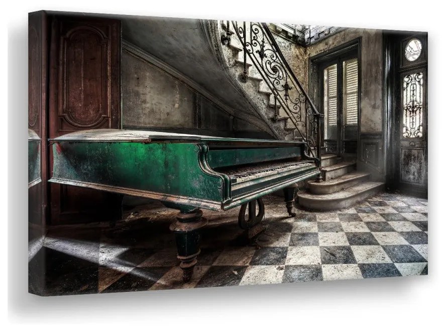 Obraz Styler Canvas Silver Uno Piano, 85 × 113 cm