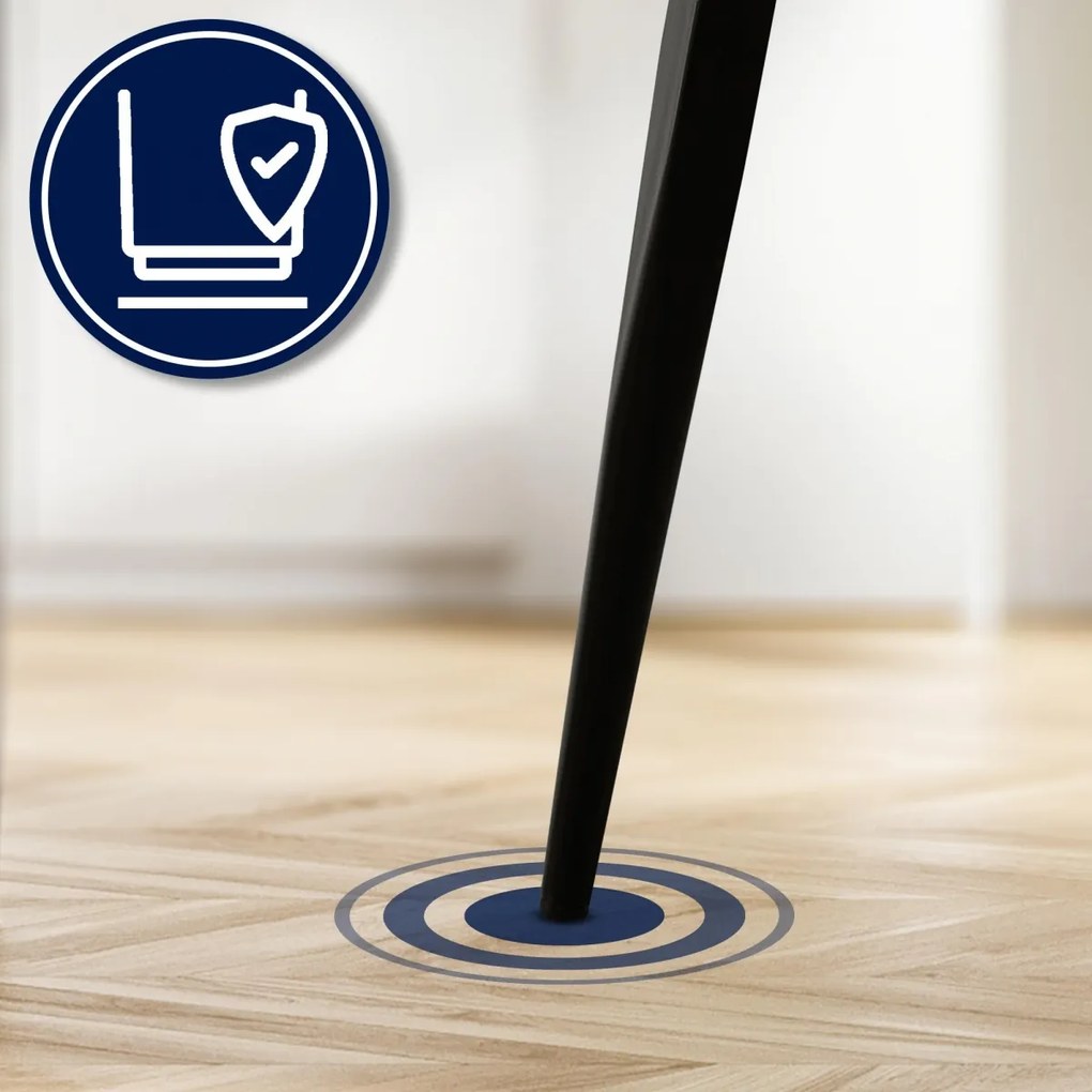 Stolička Tirana látka čierna - titánovo sivá