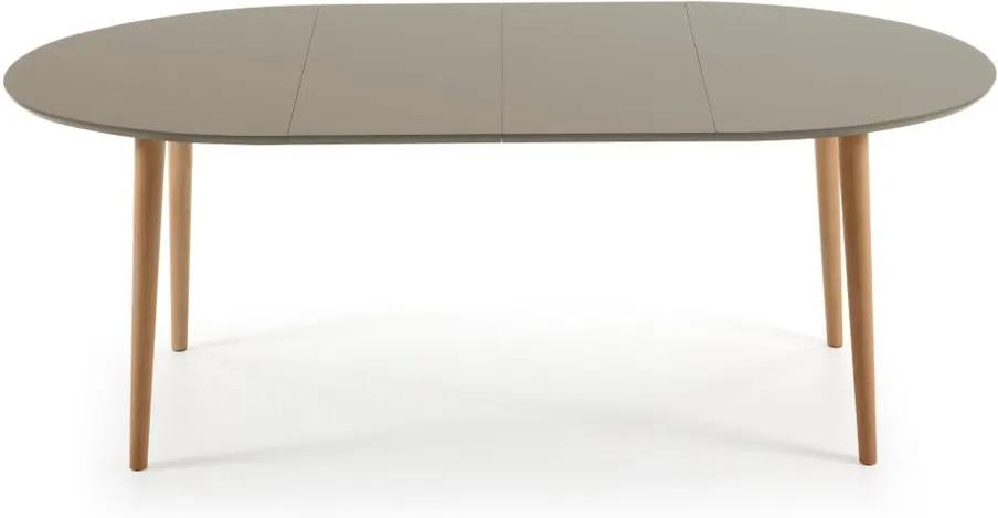 Rozkladací jedálenský stôl z bukového dreva La Forma Oakland, dĺžka 120-200 cm
