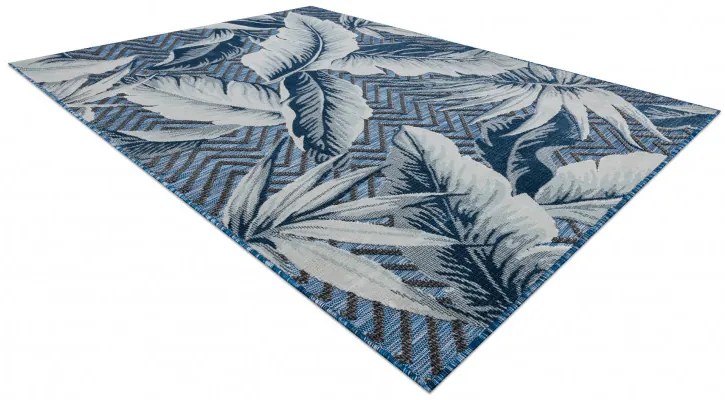 Dywany Łuszczów, Kusový koberec Botanic 65242 Feathers navy – na von aj na doma, 117x170, modrá, chodba / predsieň
