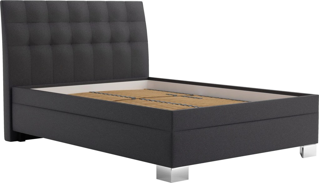 XXXLutz ČALÚNENÁ POSTEĽ, 140/200 cm, antracitová Blanar - Postele - 002648009819