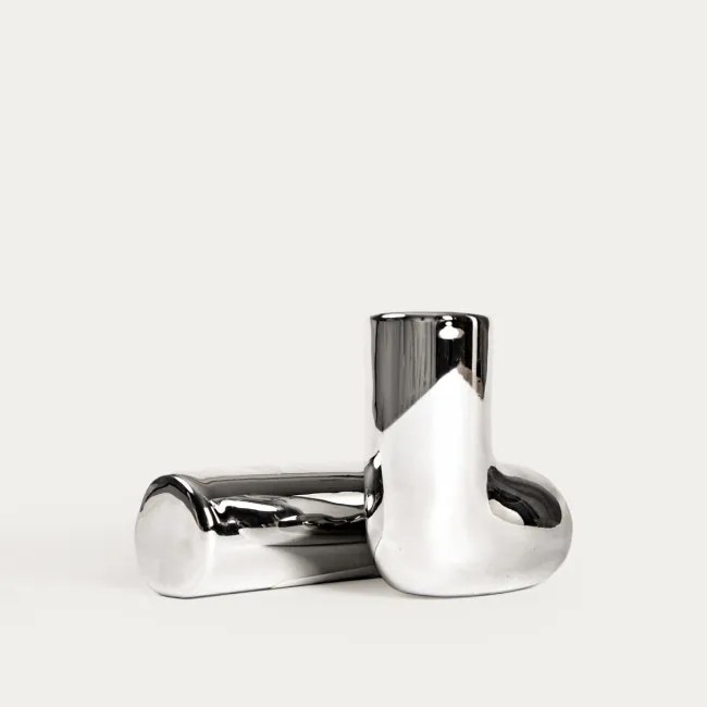 Svietnik SILVERI strieborný 789830