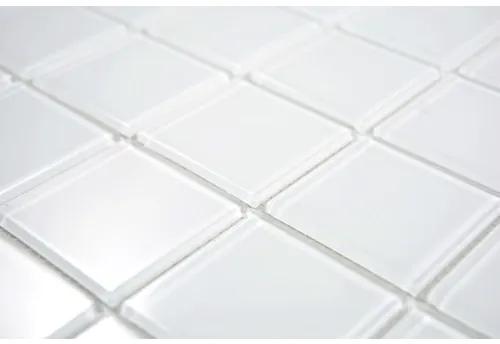 Sklenená mozaika CM4SE30F Crystal uni biela 30x30 cm