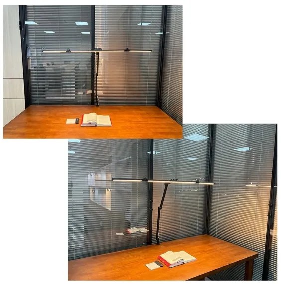 LED Stmievateľná flexibilná stolná lampa LED/36W/230V 3000-6500K CRI 92 čierna