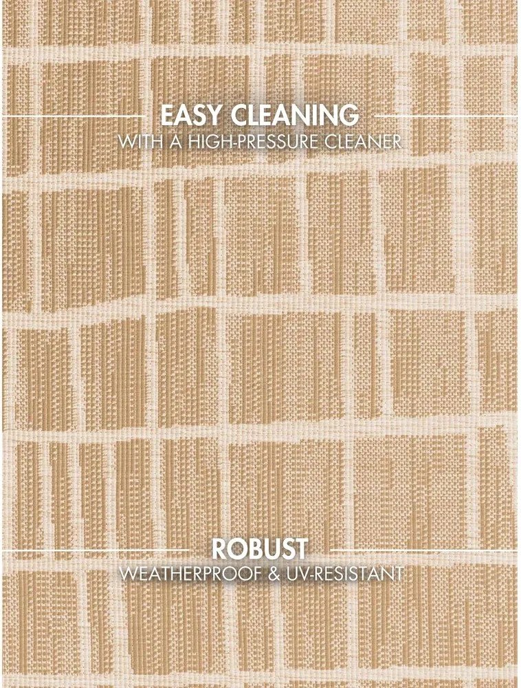 Krémový/v prírodnej farbe okrúhly vnútorný a vonkajší koberec ø 160 cm Haringey Crouch – Ted Baker