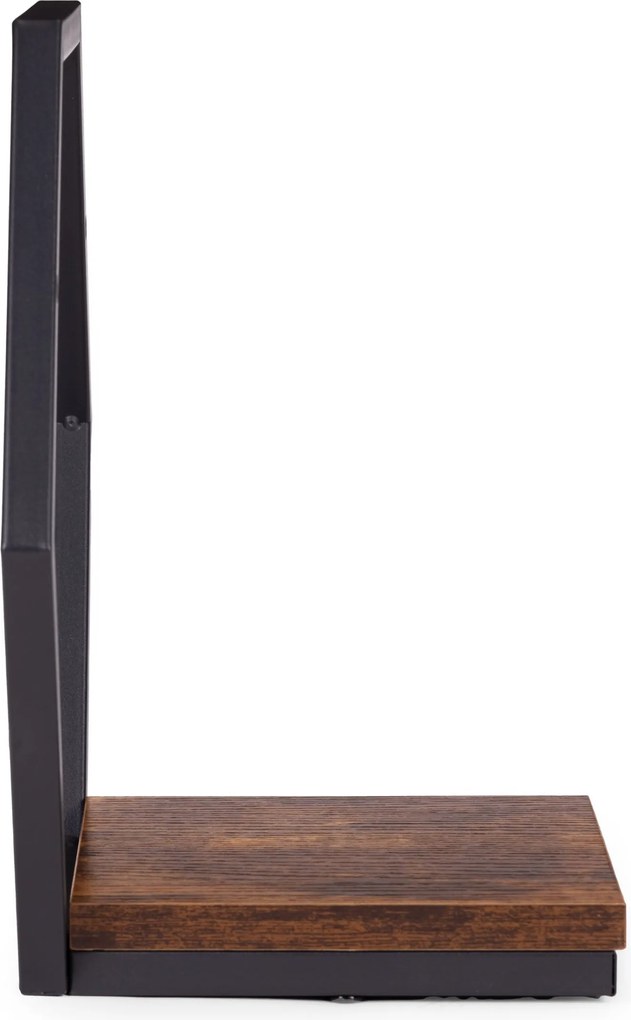 Nástěnný stojan na květiny MELODY 30,5x35 cm hnědý/černý