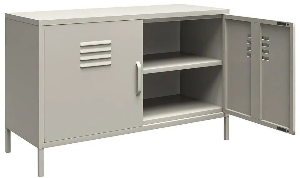 Krémová kovová skrinka 100x64 cm Bradford – Støraa