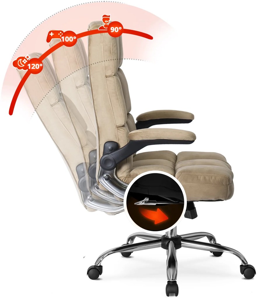 PROXIMA.store - Čalúnené kancelárske kreslo LONDON FARBA: čierna