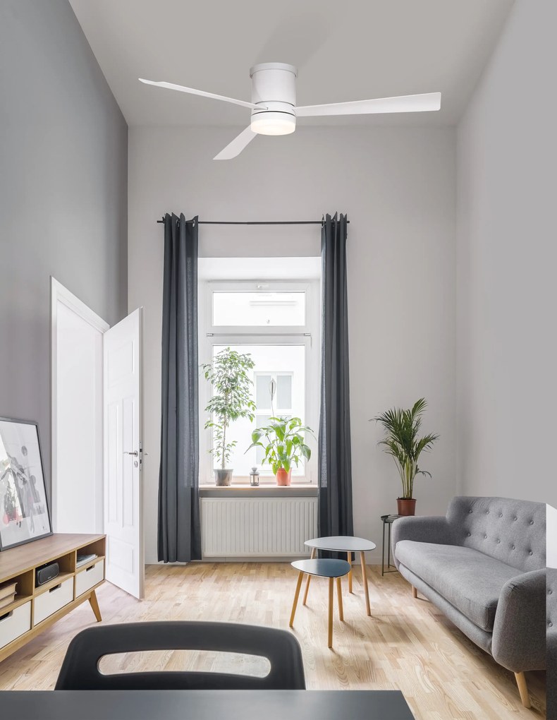 Stropný ventilátor Silky 13.2 biele s diaľkovým ovládaním