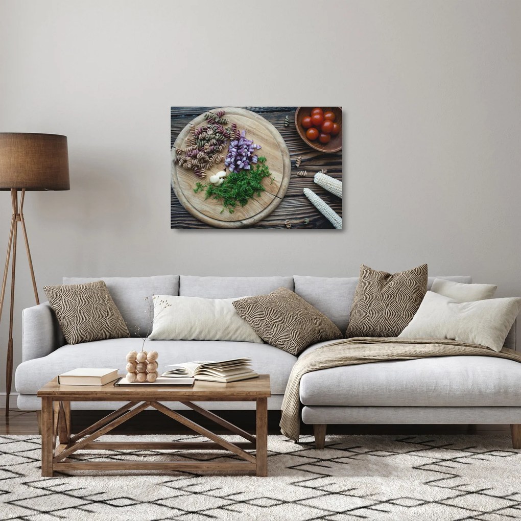 Sklenený obraz - Z kuchynského lopárika (70x50 cm)