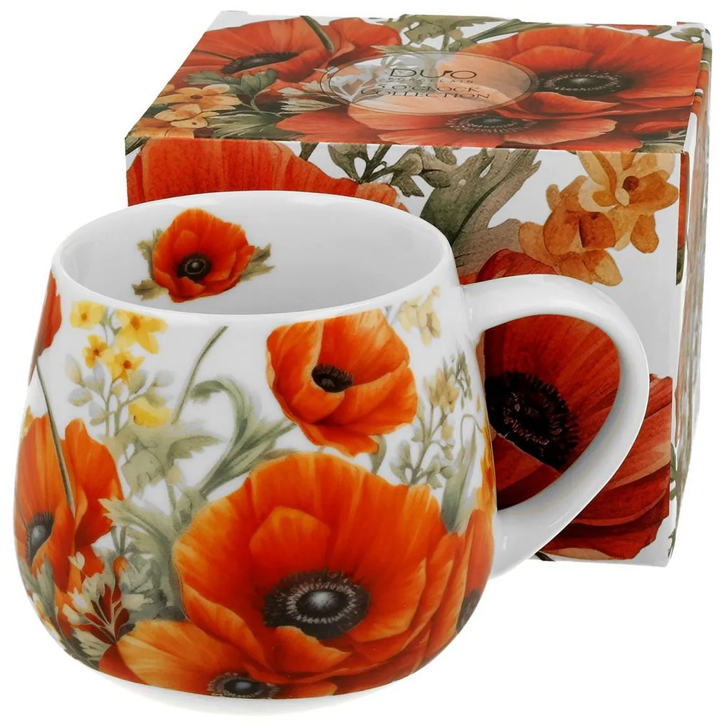 Porcelánový hrnček Poppies 430 ml