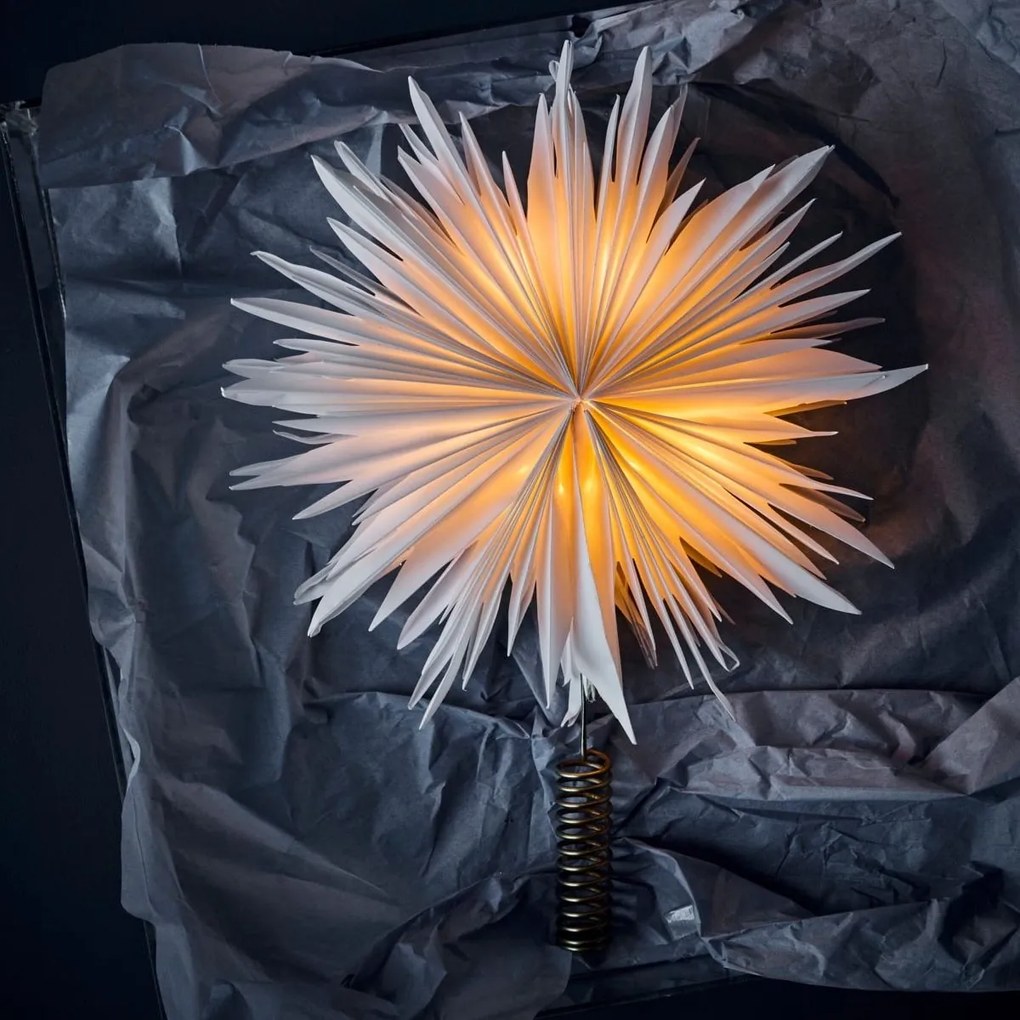 House Doctor Svietiaca špica na stromček LED Gant White