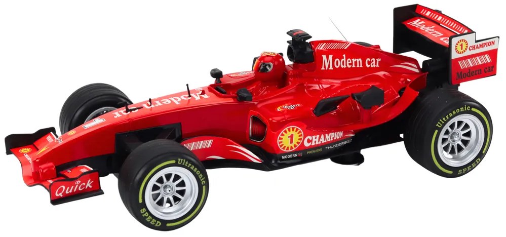 LEAN TOYS Závodné auto Formula s pohonom 1:12 - červené