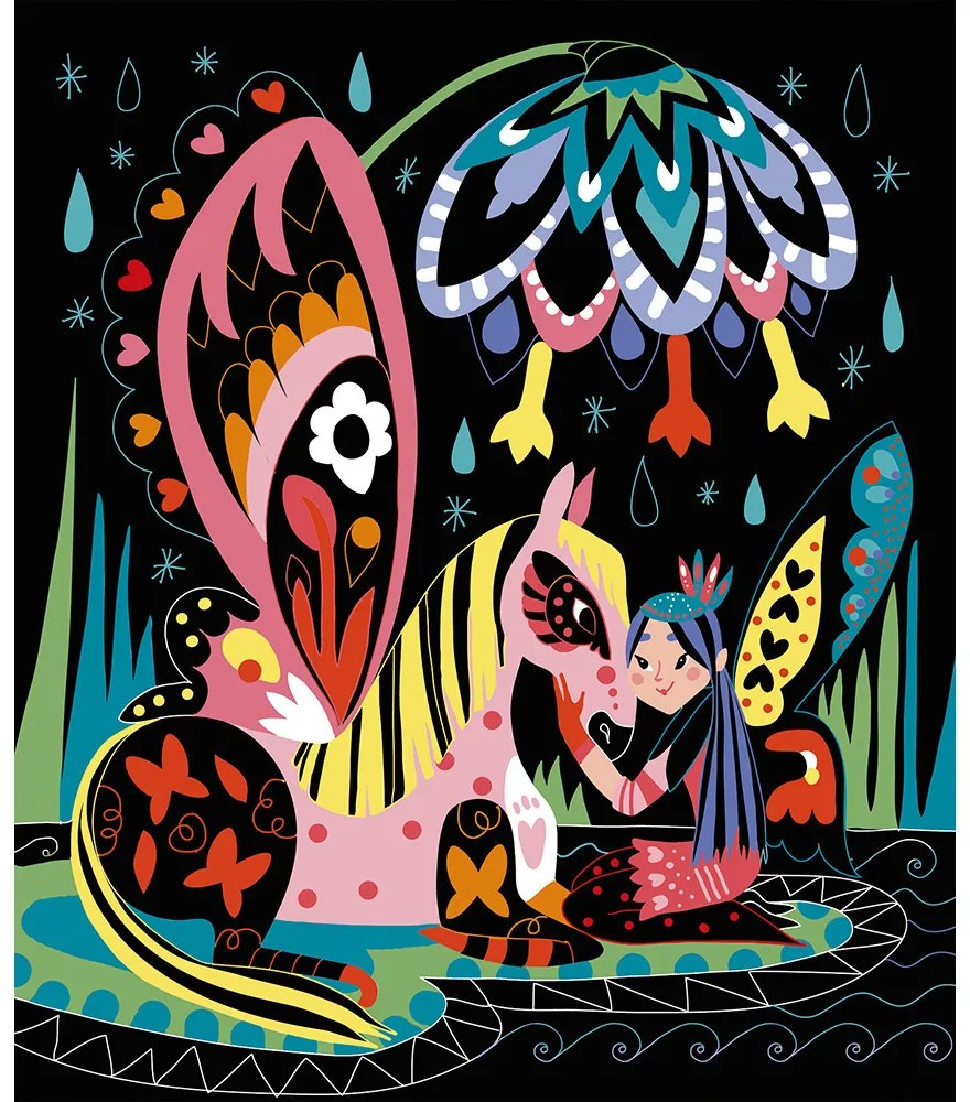 Atelier Maxi - vyškrabovacie obrázky kone a jednorožce