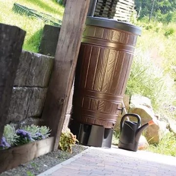 Sud na dažďovú vodu, 265 l, tmavo hnedá