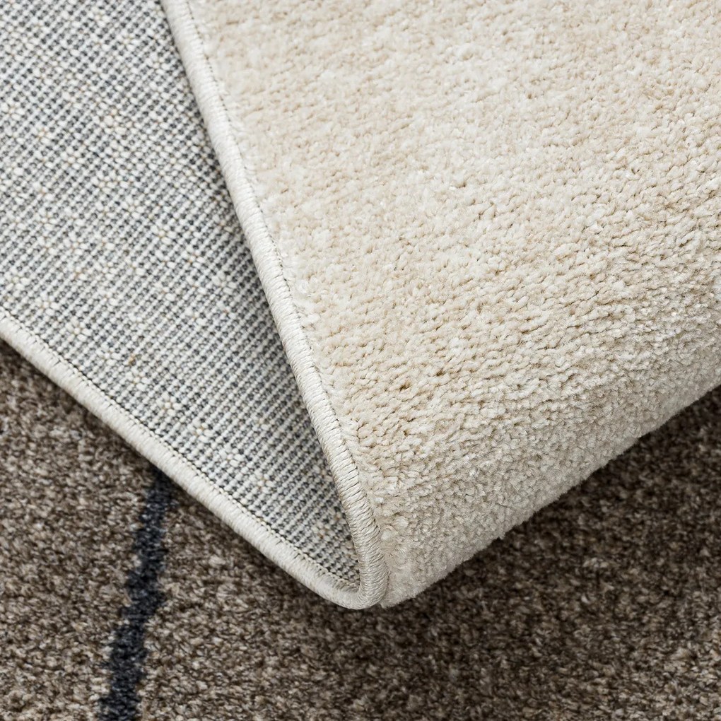 Dywany Łuszczów, Kusový koberec Fusion 0808 cream/l. beige, 140x190, béžová, kancelária