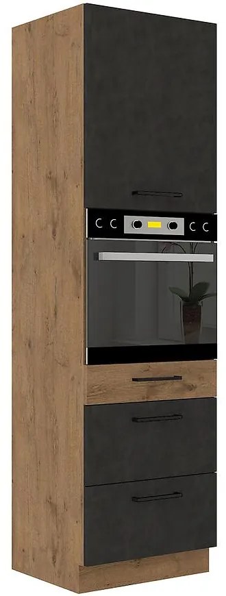 Skrinka do kuchyne VIGO grafit mat 60DPS-210 3S 1F