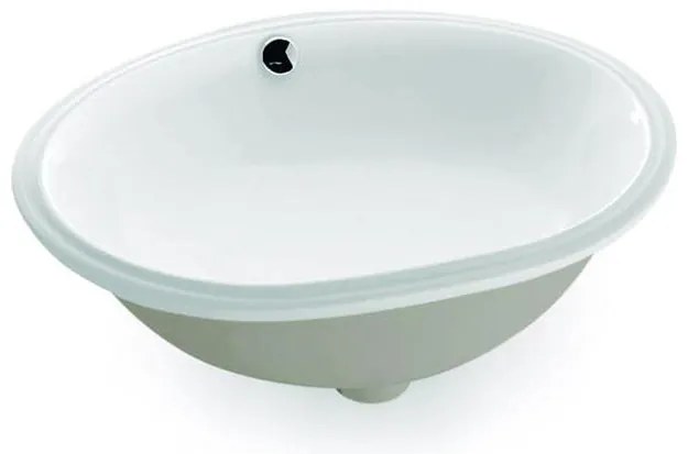 Bathco 0053 - Zapustené umývadlo ANCONA 55x41 cm porcelán/biela