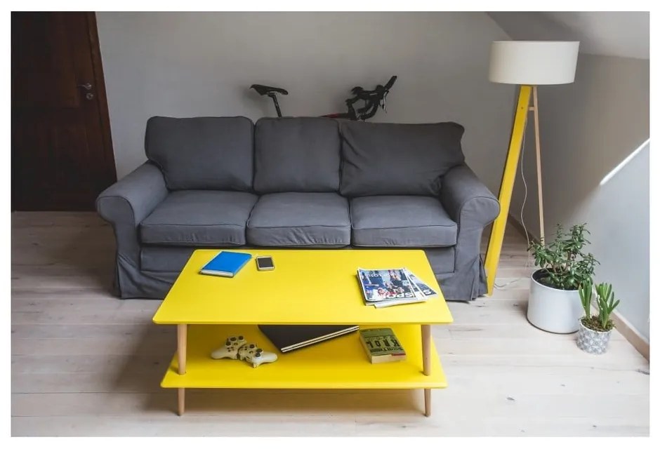 Biely konferenčný stolík so zníženou spodnou doskou Ragaba KORO