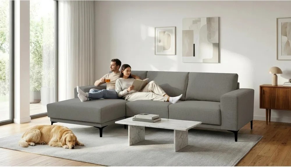 Sivá rohová pohovka (ľavý roh) Chile – Scandic