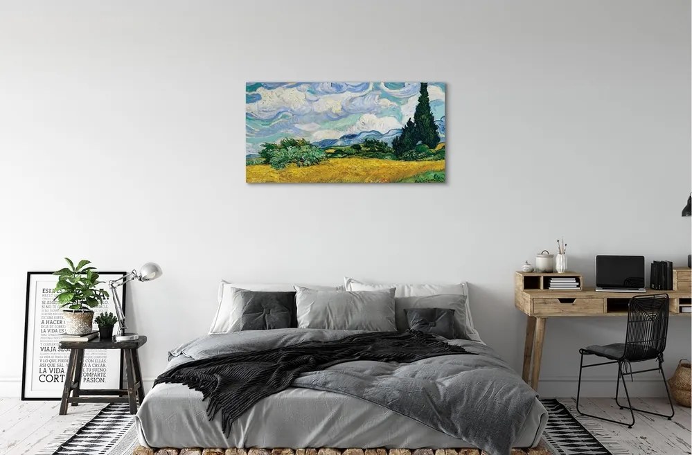 Obraz canvas Art lúčna cyprusu 125x50 cm