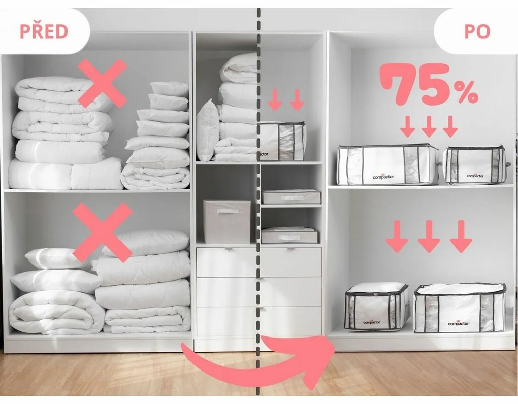 Compactor Úložný box s vákuovým vrecom M Life, M