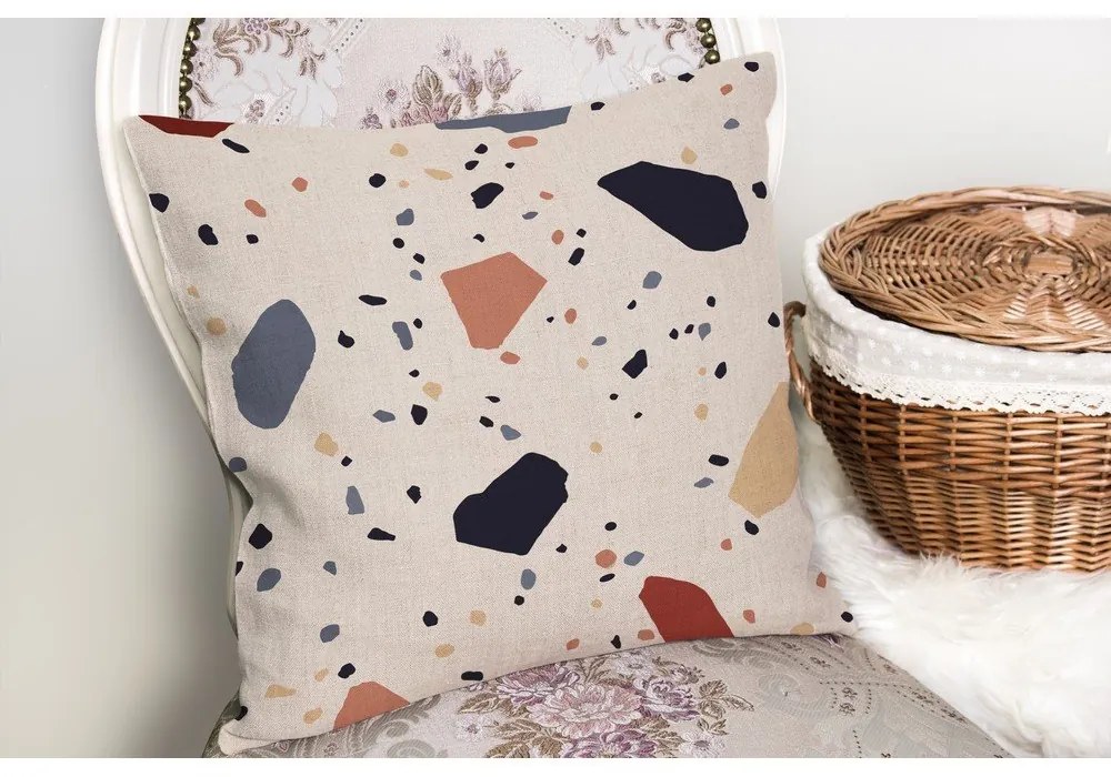 Obliečka na vankúš 43x43 cm Cracked Terrazzo – Mila Home