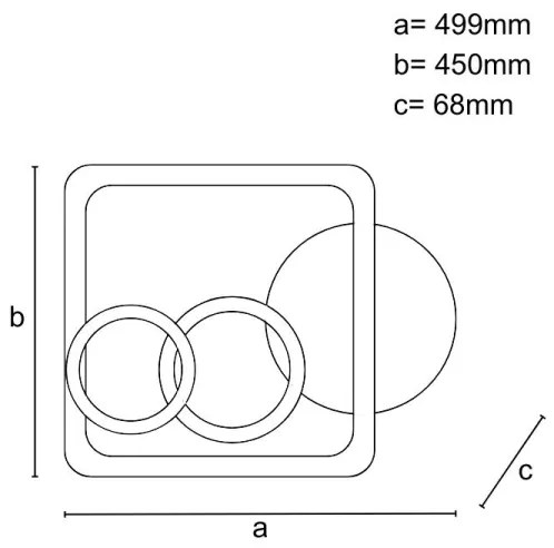 LED Stmievateľné stropné svietidlo LED/70W/230V 3000-6500K + diaľkové ovládanie