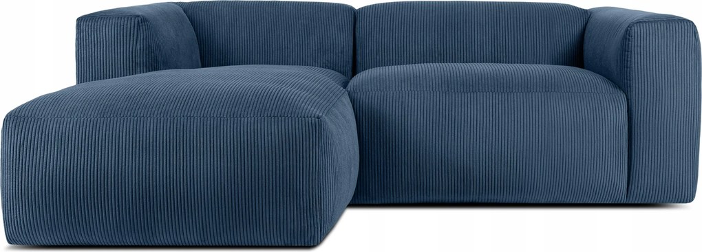 Modulárny roh do obývačky ľavý mäkký Konsimo Buffo modrý