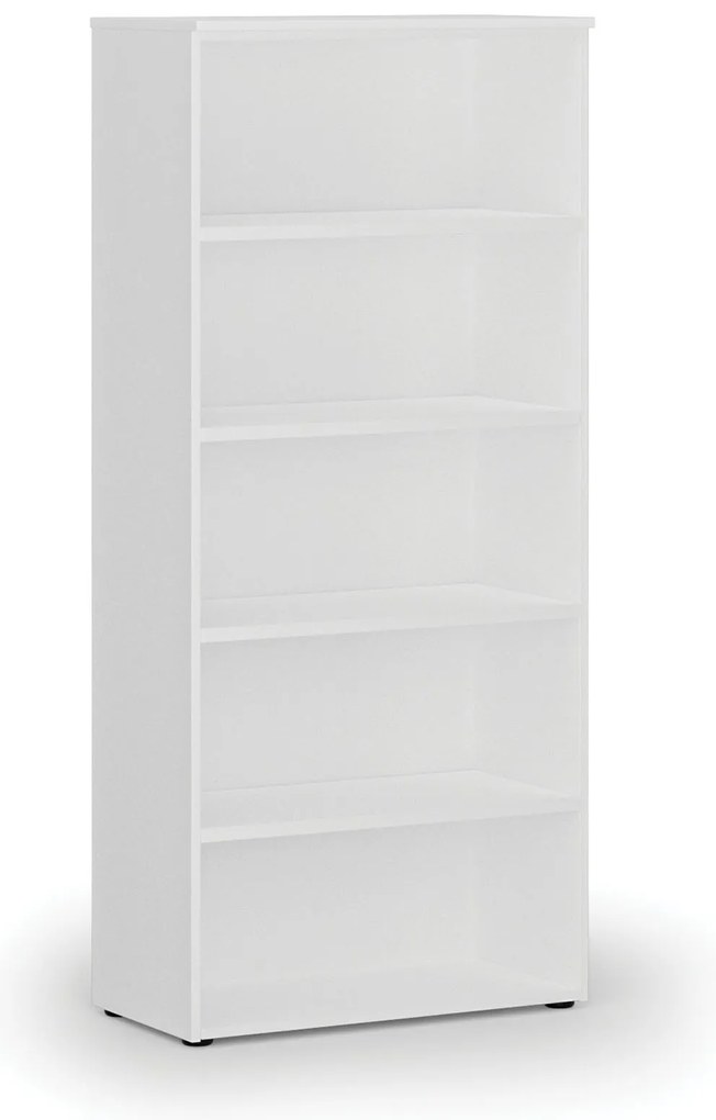 Kancelársky regál PRIMO WHITE, 800 x 420 x 1781 mm, biela