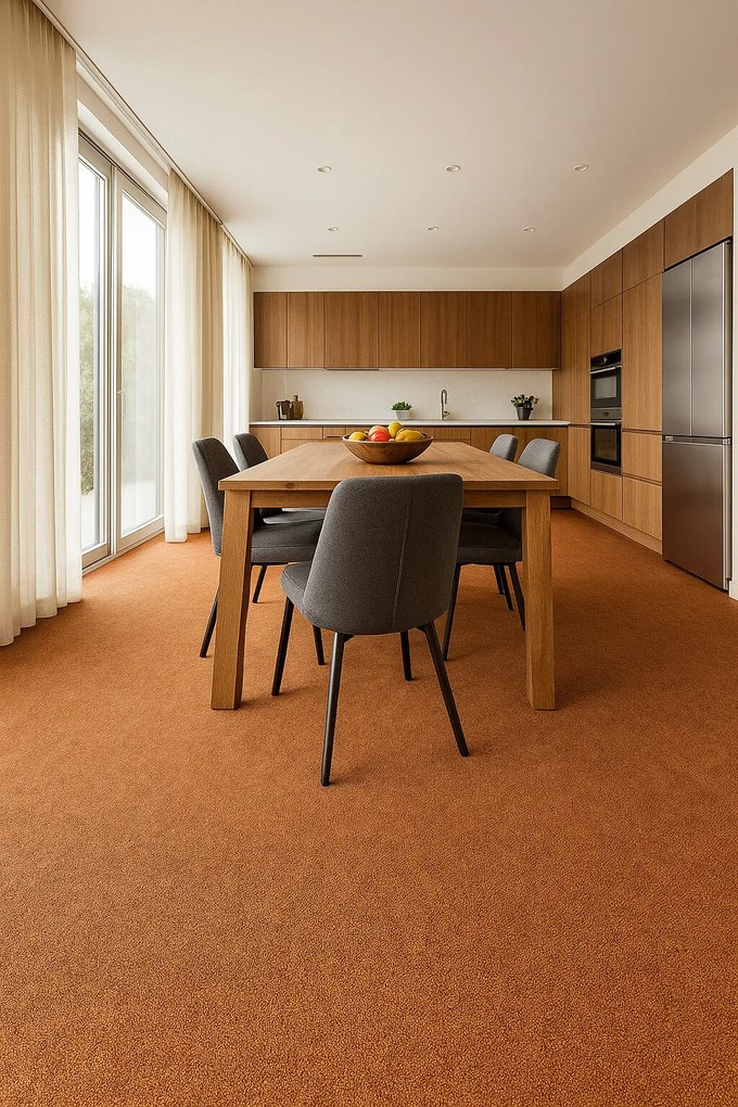 Tapibel, Metrážny koberec Cobalt SDN 64033 - AB svetlo hnedý, záťažový, na mieru, šíře 4m, hnedá, ab (mriežka), chodba / predsieň