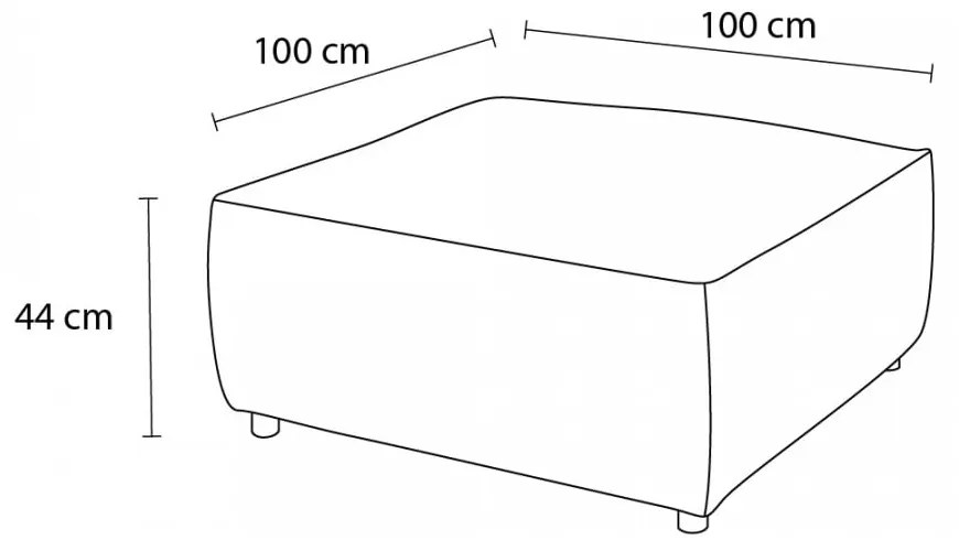 Svetloružová menčestrová podnožka Nihad modular – Bobochic Paris