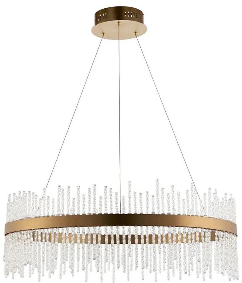 Endon 81908 - LED stmievateľný luster na lanku ADRIEL LED/58W/230V 3000K zlatý