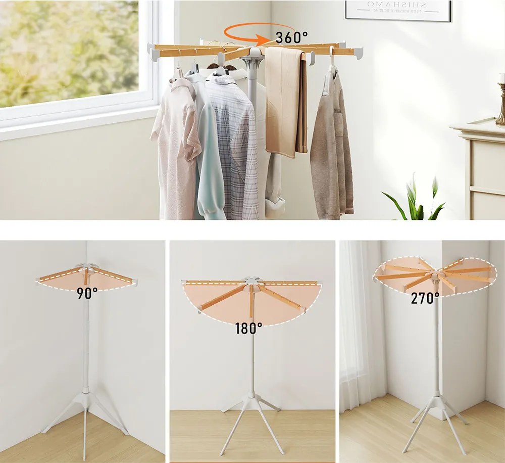 Skladací sušiak s vešiakmi