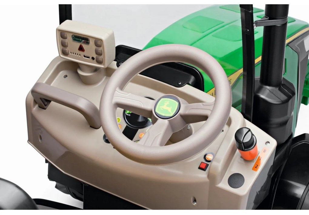 Peg Perego Elektrický traktor Bager JOHN DEERE DUAL FORCE IGOD05500 - 480W - 12V 12Ah - 2022
