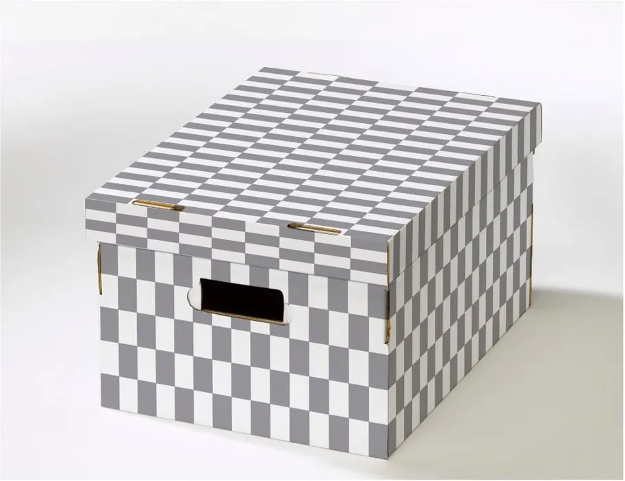 Škatuľa s viečkom z vlnitej lepenky Compactor Lenny, 40 × 31 × 21 cm