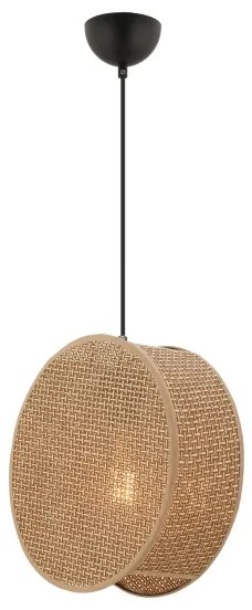 Závesný luster na lanku BIG DRUM 1xE27/60W/230V hnedý