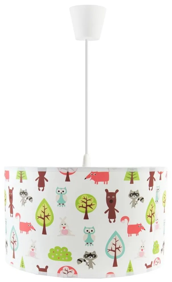 Detský luster na lanku FOREST 1xE27/60W/230V