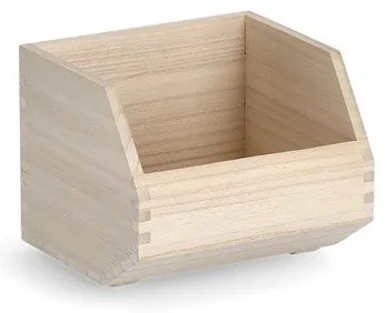Zeller Present Drevený organizér, úložný box, 1-komorový - ZELLER CAJA, 1 ks, 21x19x16