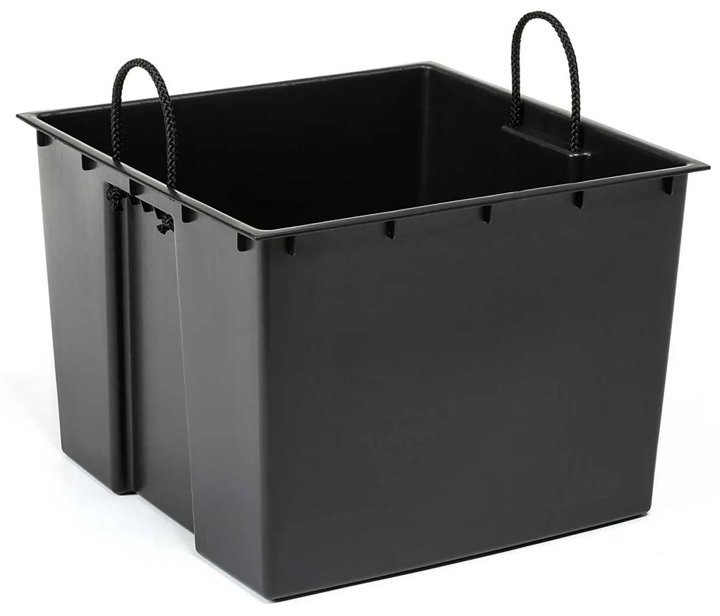 PLASTOVÝ KVETINÁČ PORTO 68X35X35 CM IMITÁCIA BETÓNU SIVÁ