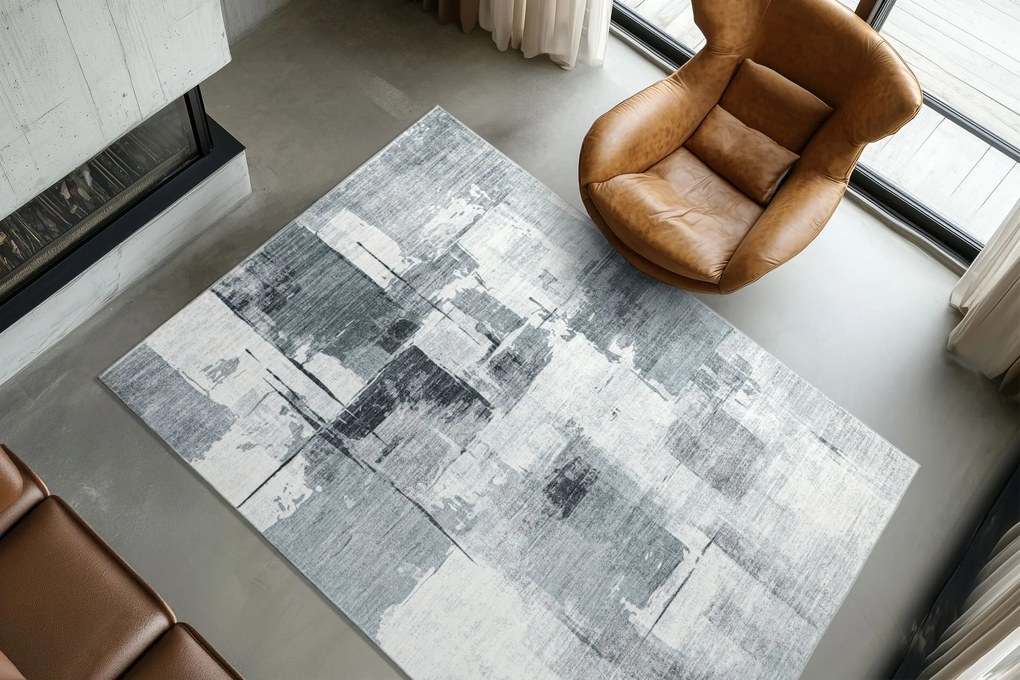 Kusový koberec Posh 300 Grey, 160x230, šedá, chodba / predsieň, Obsession