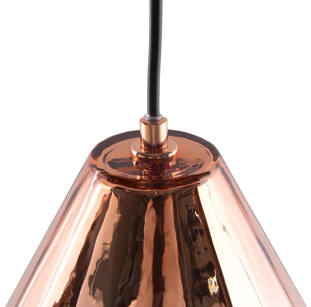 Medená stropná lampa JAPURA Beliani