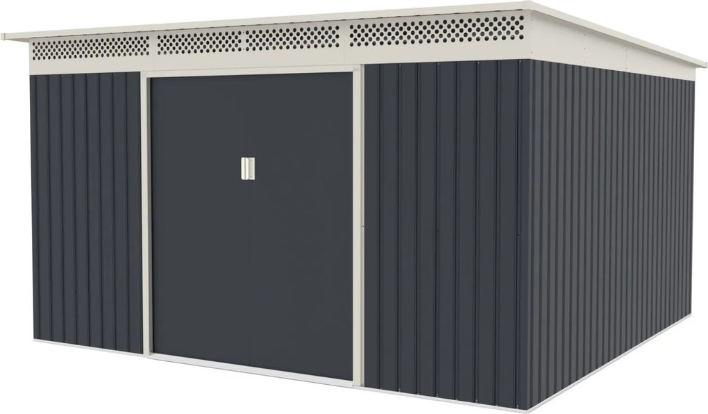 Záhradný domček G21 GRAH 1132 - 340 x 333 cm, antracitový