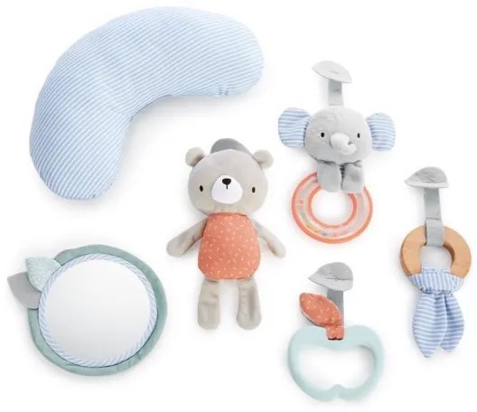 Ingenuity - Detská hracia deka LOAMY mint/šedá