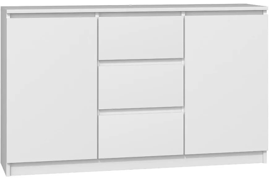 Komoda 2d3s biela mat