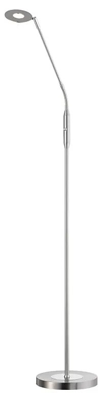 LED stmievateľná stojacia lampa v striebornej farbe (výška 150 cm) Dent – Fischer &amp; Honsel