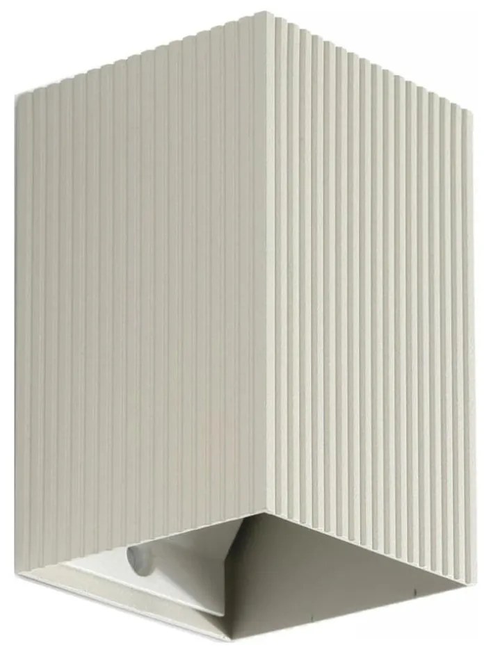 FARO 40536 - Nástenné svietidlo SOLE 1xGU10/8W/230V šedá vrúbkovaná hranatý