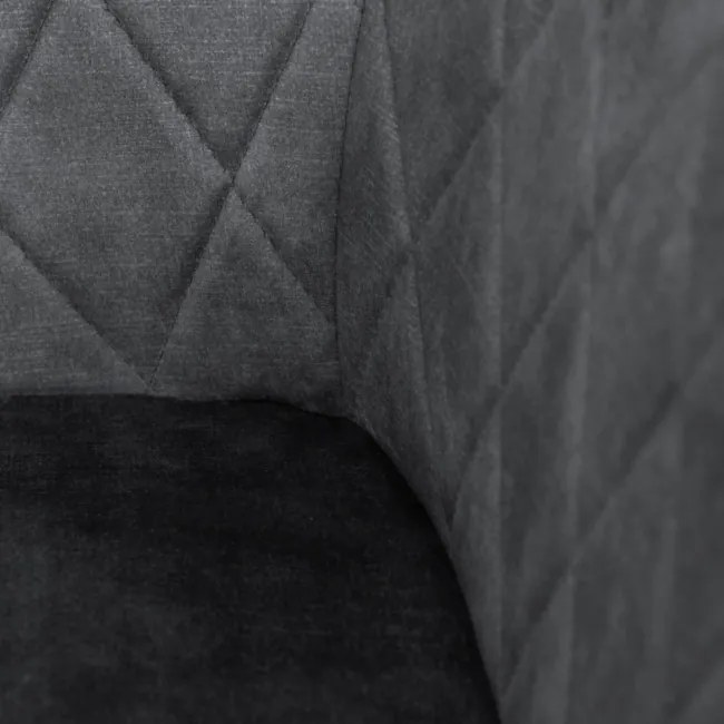 Jedálenská stolička SATORI zamatová grafitová 894478