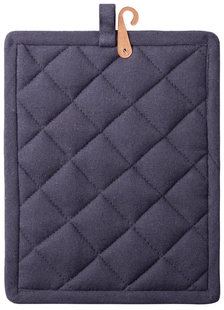 Oceľová sivá bavlnená chňapka 19 x 24 cm – Basic Ambiente - 596408